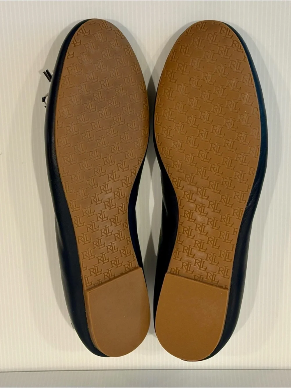 Ralph Lauren Jayna Flats in Navy Stripe-EUC! - Picture 7 of 8